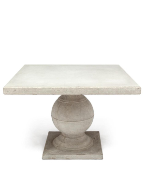 Cyril Square Dining Table Light Gray Concrete