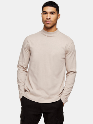 Stone Turtle Neck Long Sleeve T-shirt