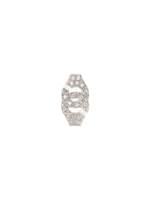 Menottes R8 Diamond Earring - White Gold