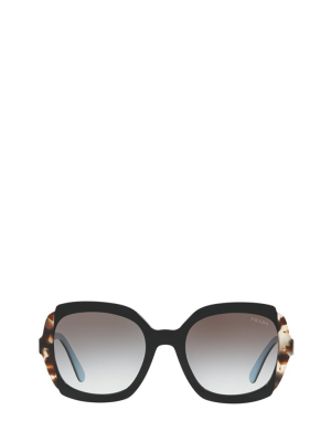 Prada Eyewear Colour Block Oversized Sunglasses