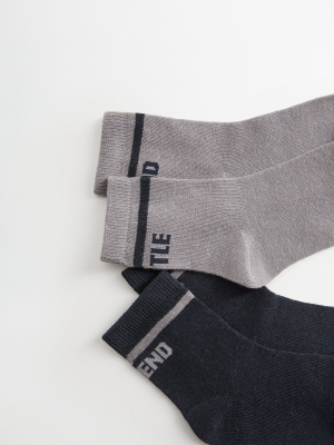 2 Pack Message Socks