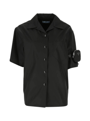 Prada Pouch Detailed Short-sleeved Shirt