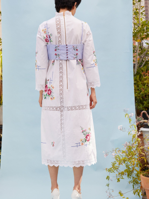Female Ancestry Embroidered Cotton Dress