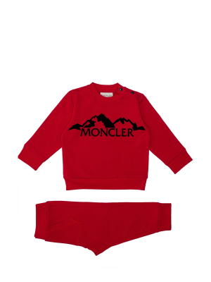 Moncler Enfant Logo Print Two-piece Tracksuit