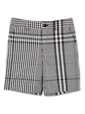 Burberry Kids Check Print Tailored Shorts