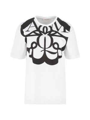 Alexander Mcqueen Graphic Print Crewneck T-shirt