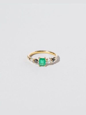 Emerald Seven Sisters Ring