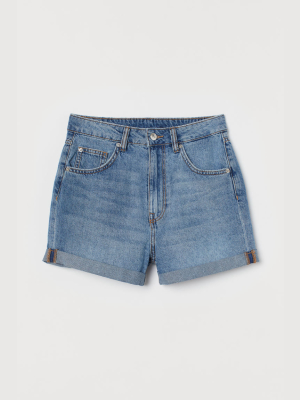 Mom Fit Denim Shorts