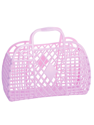 Retro Basket- Small Lilac