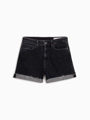 Nina High-rise Short - Washed Black