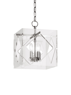 Travis 4 Light Pendant Polished Nickel