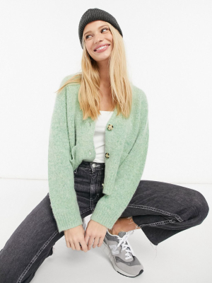 Whistles Erica Cardigan In Green