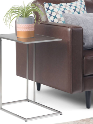 20" Daley C Side Table Stainless Steel - Wyndenhall