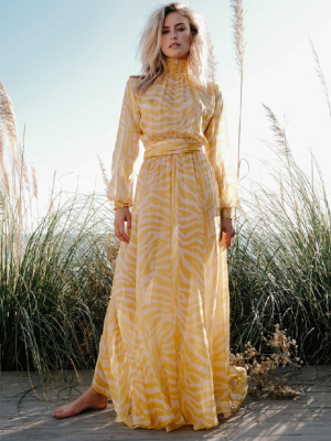 Charlotte Maxi Dress In Safari Sun