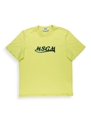 Msgm Logo Printed T-shirt