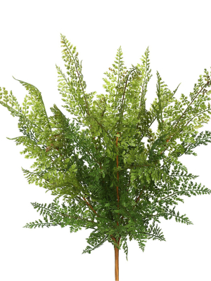 Vickerman 26" Artificial Green Fern Bush.