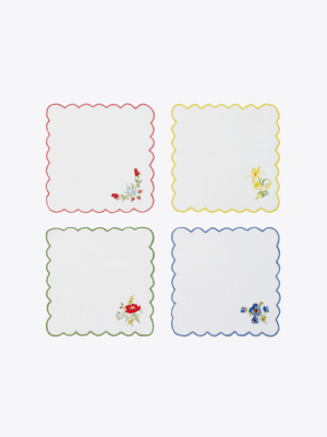 Afternoon Tea Cocktail Napkin, Set Of 4