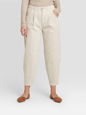 Women's Mid-rise Regular Fit Pants - Prologue™ Cream