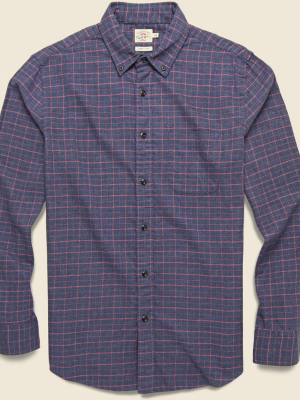 Stretch Featherweight Flannel Shirt - Hayes Check