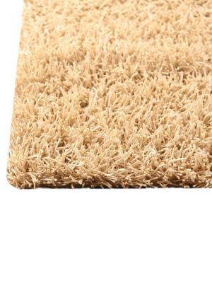 Palo Collection Hand Woven Polyester Area Rug In Vanilla