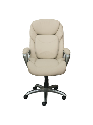 Office Chair With 360 Motion Support Inspired Ivory - Serta