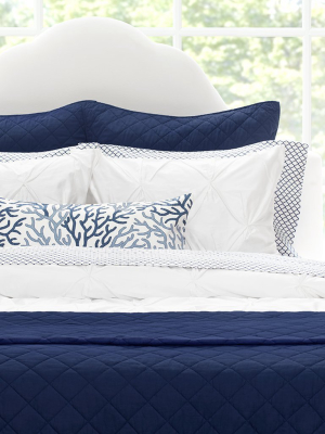 Navy Blue Diamond Quilt