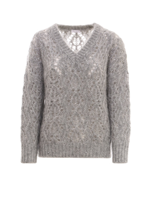 Brunello Cucinelli V-neck Knit Jumper