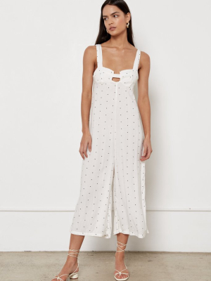 Jenny Jumpsuit - Moss Baby Dot