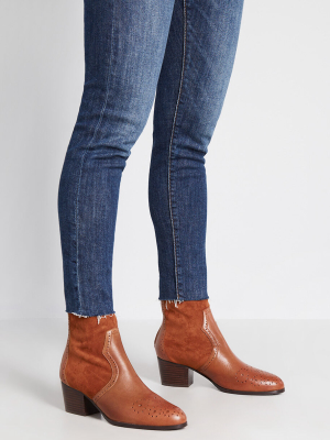 Walk The Walk Leather Ankle Boot