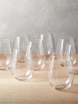 Set Of 8 True Stemless Wine Glasses