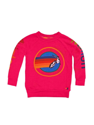 Kid's Aviator Nation Sweatshirt - Rose