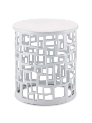 Currey & Company Wasi Accent Table - White