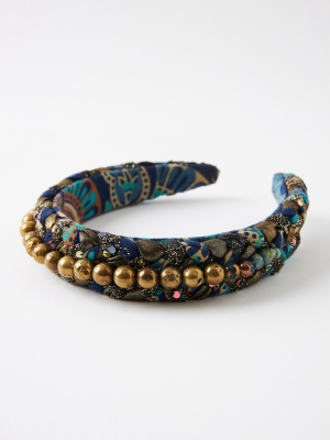 Curried Myrrh Shelta Beaded Headband