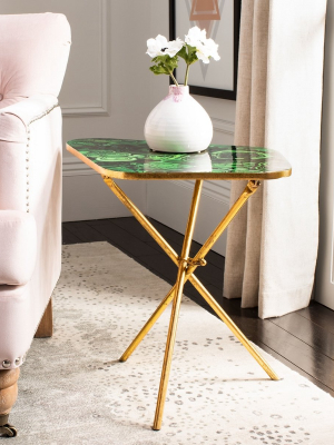 Zamara Faux Agate Side Table