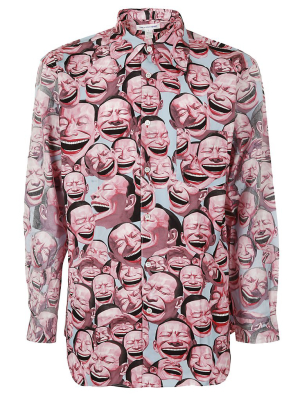 Comme Des Garçons Shirt Face Print Shirt