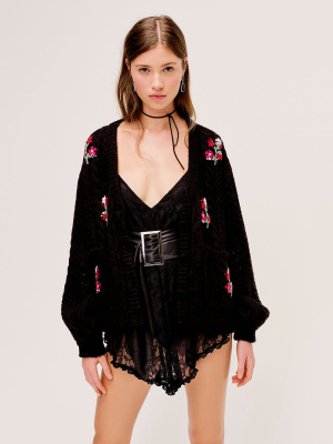 For Love & Lemons Amaryllis Button-down Cardigan