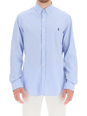 Polo Ralph Lauren Logo Embroidered Striped Shirt