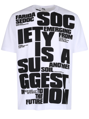 Junya Watanabe Man Slogan Print T-shirt