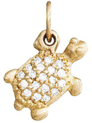 Turtle Mini Charm Pave Diamonds