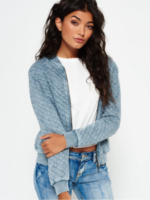 Beach Micro Jersey Bomber Jacket