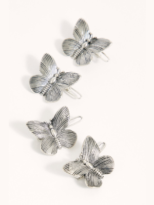 4 Pack Of Butterfly Clips