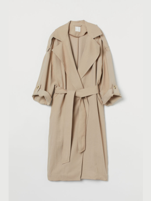 Tie Belt Coat