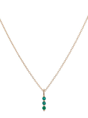 Emerald Stack Necklace