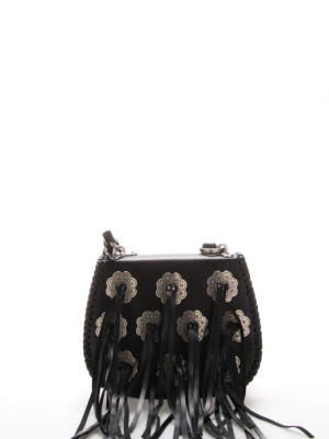 Prada Braided Detail Shoulder Bag