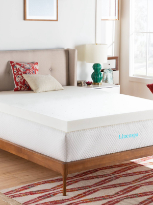 Essentials 4" Activerelief Memory Foam Mattress Topper - Linenspa