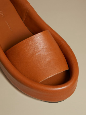 The Venice Sandal In Caramel Leather