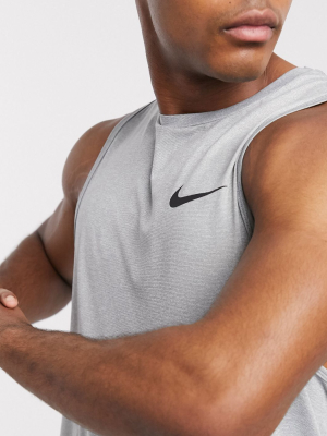 Nike Training Hyper Dry Tank In Grey