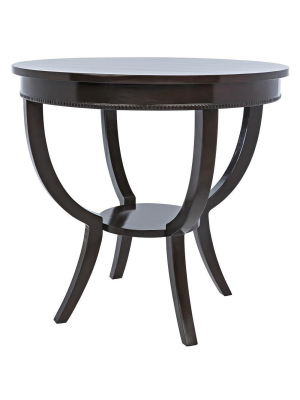 Noir Scheffield Dark Brown Side Table