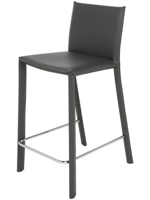 Nuevo Bridget Counter Stool - Dark Grey