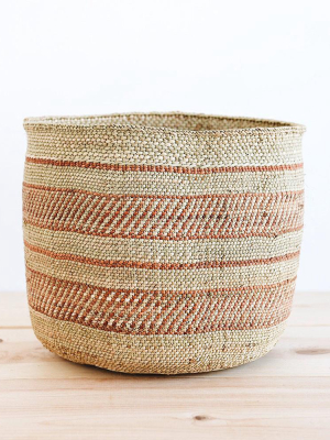 Woven African Iringa Storage Basket